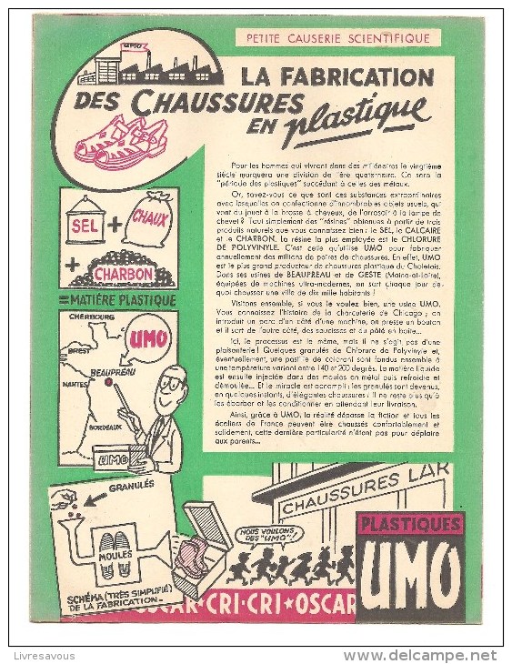 Protège Cahier Le Petit Poucet (nouvelle Version) Oscar La Reine Des Bottes! Production UMO Des Années 1960 Environ - Protège-cahiers