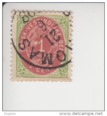 Deens West Indië Michel-cataloog Nr 5Ib Gestempeld Cataloguswaarde 35.00 Euro - Denmark (West Indies)