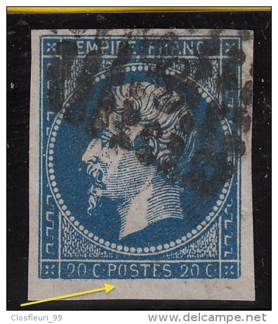 Six (6) timbre Napoléon IIIN° 14 avec variétés / Surtout variété de case 141 A1 coté dans Suarnet