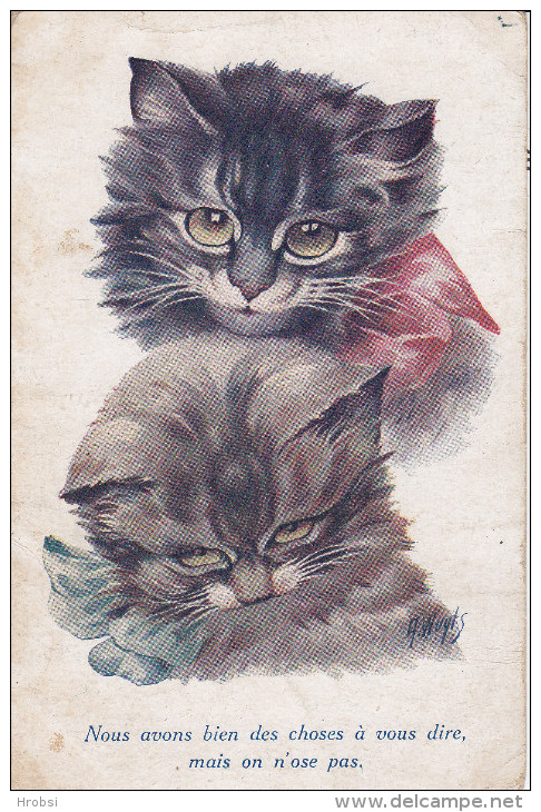 Illustrateur WUYTS A., Les  Chats, Ed Noyer Serie 133, 706, état Moyen - Wuyts