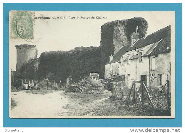 CPA Cour Intérieure Du Château CHEVREUSE 78 - Chevreuse