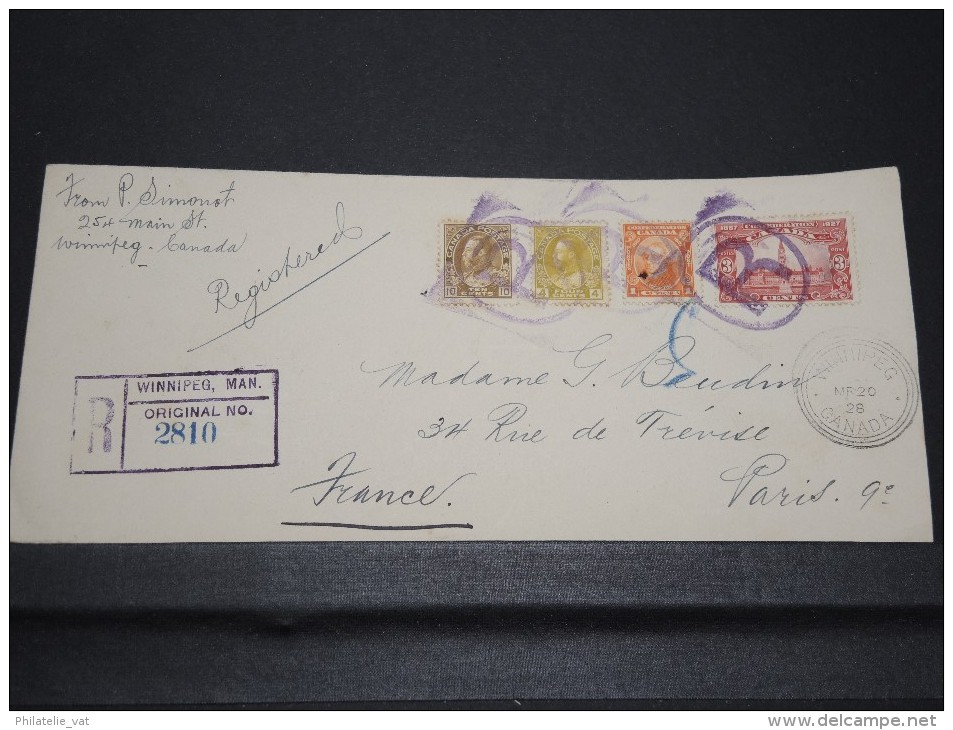CANADA - Détaillons Archive De Lettres Vers La France 1915 / 1945 - A Voir - Lot N° 10425 - Verzamelingen