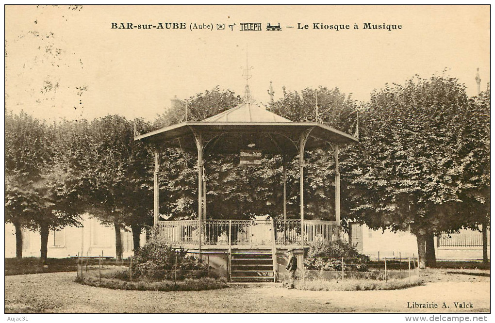 Dép 10 - Kiosques à Musique - Bar Sur Aube - Le Kiosque à Musique - Bon état - Bar-sur-Aube