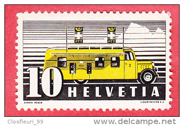 Automobil Postal PTT, Deux (2) Timbres N° 210 Y.1.9  Avec Variétés (mit Abarten) ** Ou O - Abarten