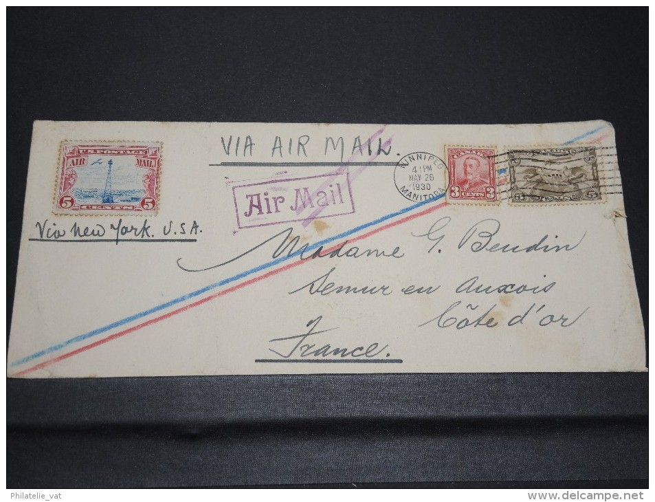 CANADA - Détaillons Archive De Lettres Vers La France 1915 / 1945 - A Voir - Lot N° 10446 - Verzamelingen