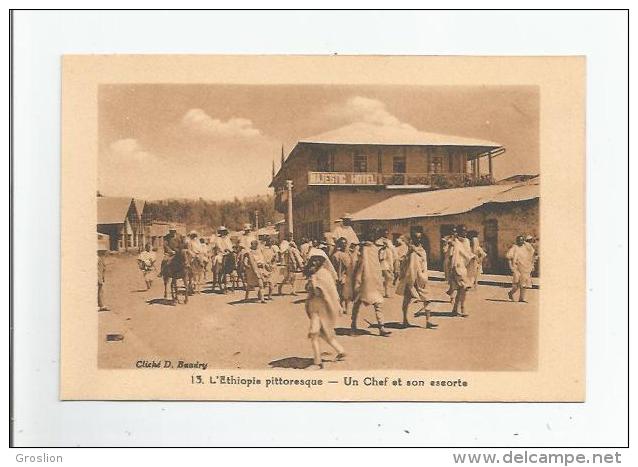 L'ETHIOPIE PITTORESQUE 13 UN CHEF ET SON ESCORTE (BELLE ANIMATION) - Ethiopie