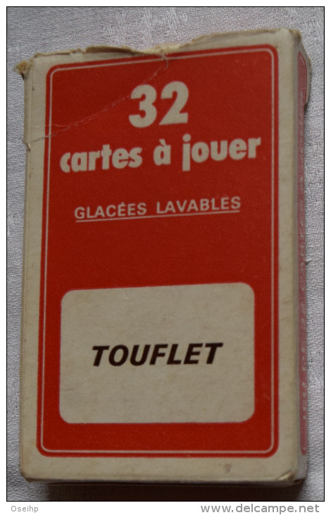 Jeu de Cartes 32 Cartes à Jouer Pub TOUFLET Pain St Etienne du Rouvray   - carte Publicité Boulanger