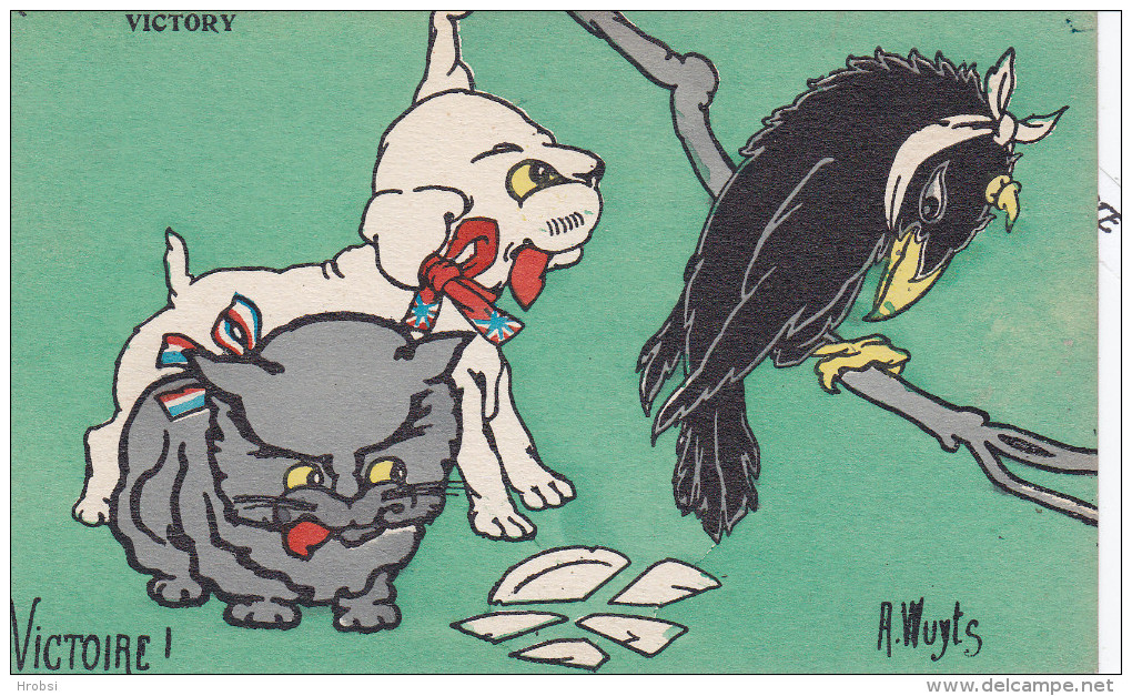 Illustrateur WUYTS A., Chie, Chat Corbeau, La Victoire,  Editeur Picot 108 - Wuyts