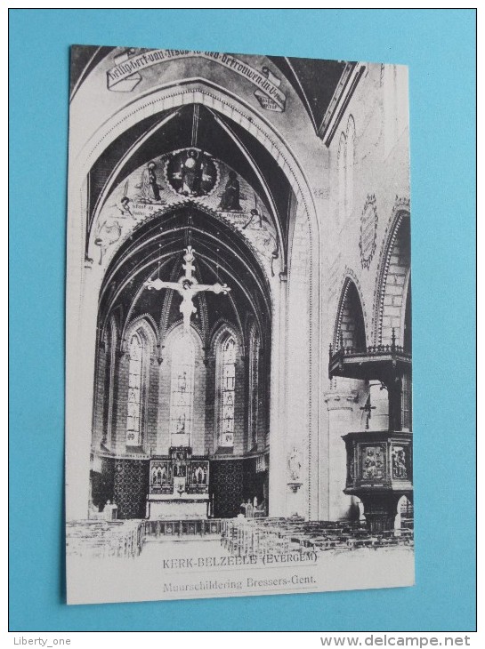 Kerk BELZEELE Evergem ( REPRO Copie / Copy ) - Anno 19?? ( Zie Foto Voor Details ) !! - Evergem