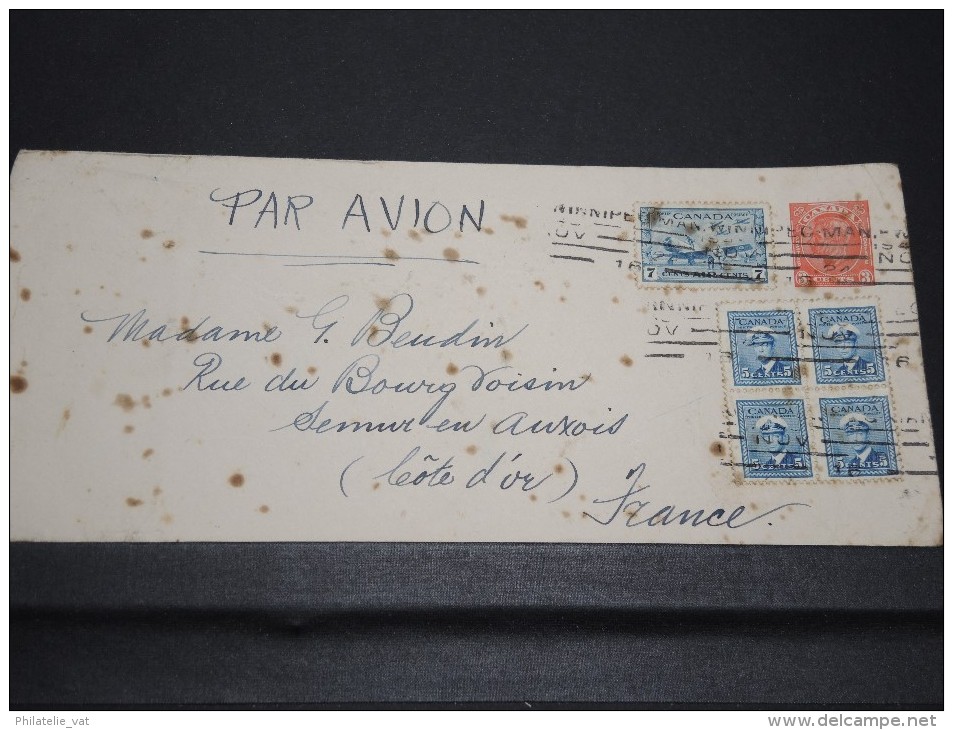 CANADA - Détaillons Archive De Lettres Vers La France 1915 / 1945 - A Voir - Lot N° 10450 - Sammlungen