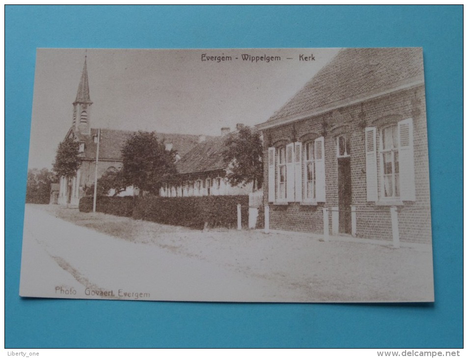 Kerk Evergem WIPPELGEM ( REPRO Copie / Copy ) - Anno 19?? ( Zie Foto Voor Details ) !! - Evergem