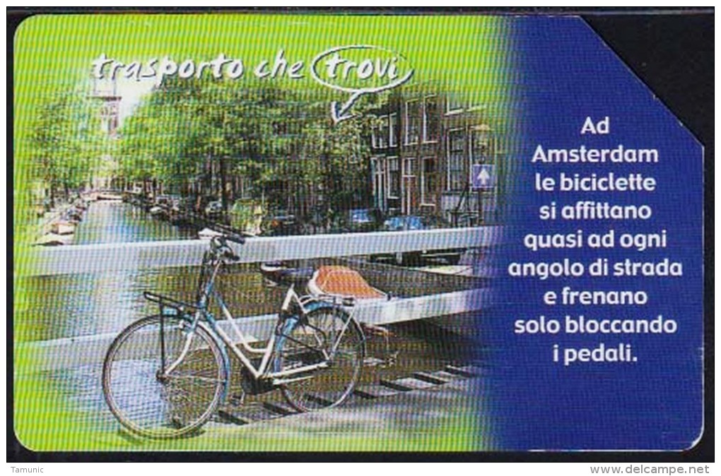 ITALY ITALIA AMSTERDAM BICYCLE BIKE  2,50 E  Validita: 30.06.2004.- USED - Public Practical Advertising