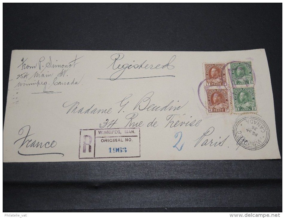 CANADA - Détaillons Archive De Lettres Vers La France 1915 / 1945 - A Voir - Lot N° 10462 - Sammlungen