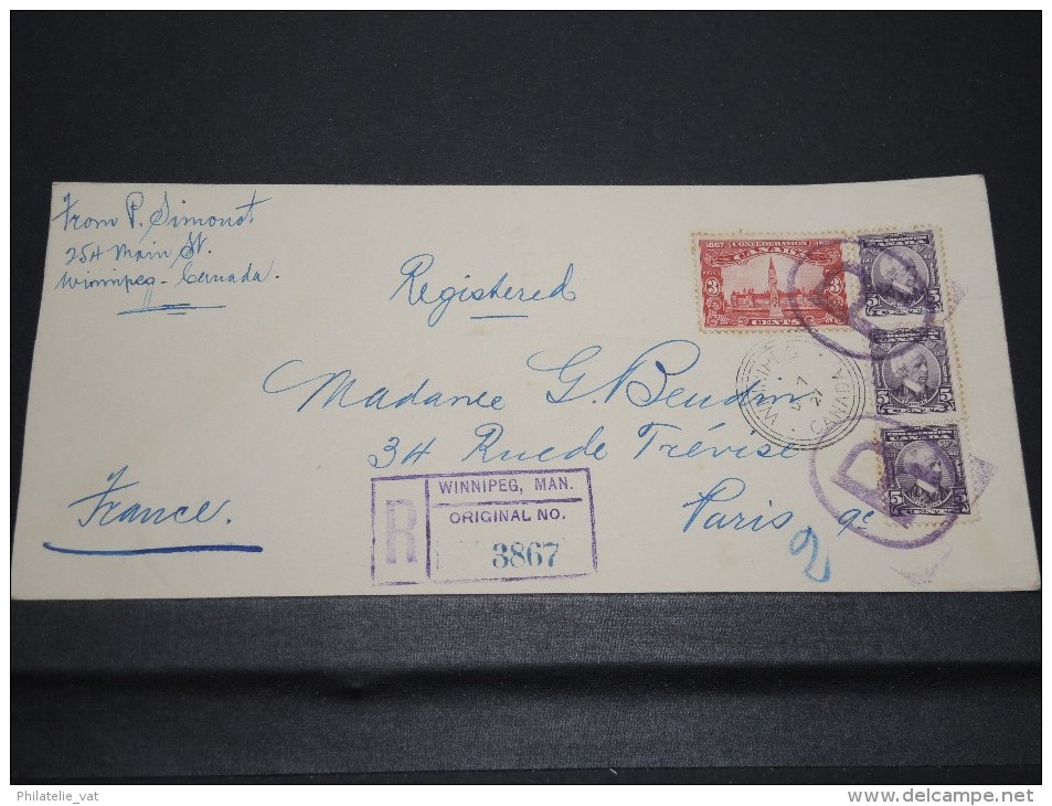 CANADA - Détaillons Archive De Lettres Vers La France 1915 / 1945 - A Voir - Lot N° 10464 - Collections