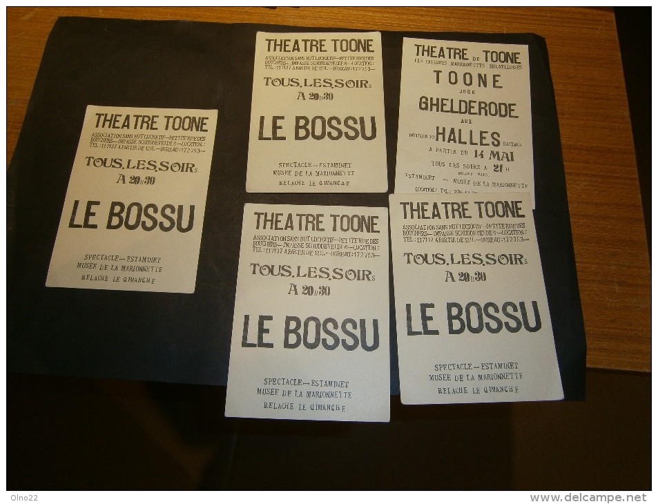 BRUXELLES THEATRE TOONE - 22 Cartes 1966 Membres Protecteurs Et Membres Effectifs+1photo+annonce 4Bossu Et 1Gelderod - Non Classés