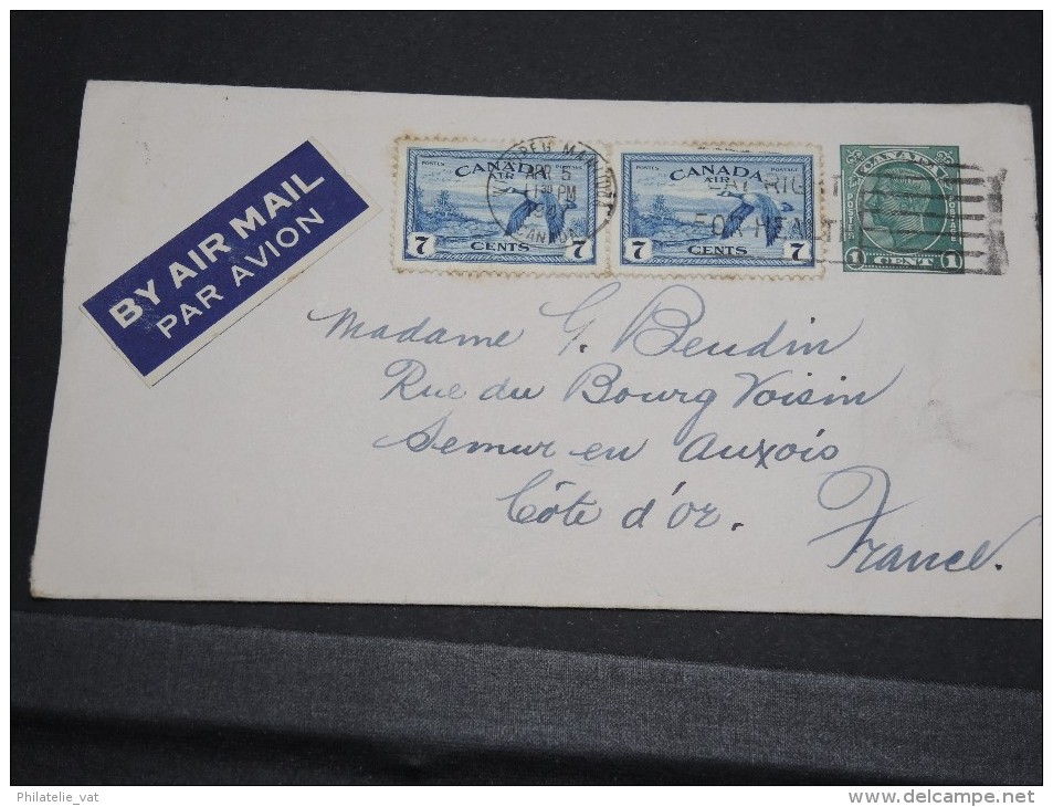 CANADA - Détaillons Archive De Lettres Vers La France 1915 / 1945 - A Voir - Lot N° 10480 - Verzamelingen