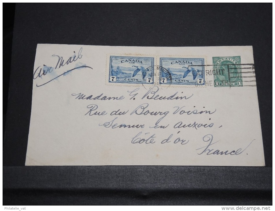 CANADA - Détaillons Archive De Lettres Vers La France 1915 / 1945 - A Voir - Lot N° 10484 - Verzamelingen
