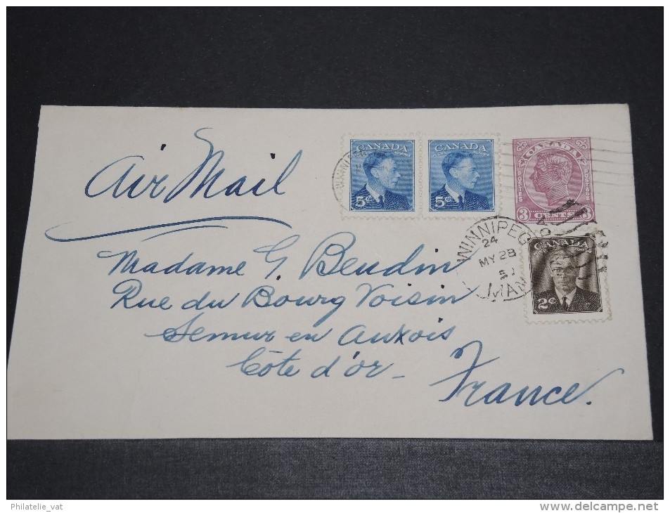 CANADA - Détaillons Archive De Lettres Vers La France 1915 / 1945 - A Voir - Lot N° 10488 - Colecciones