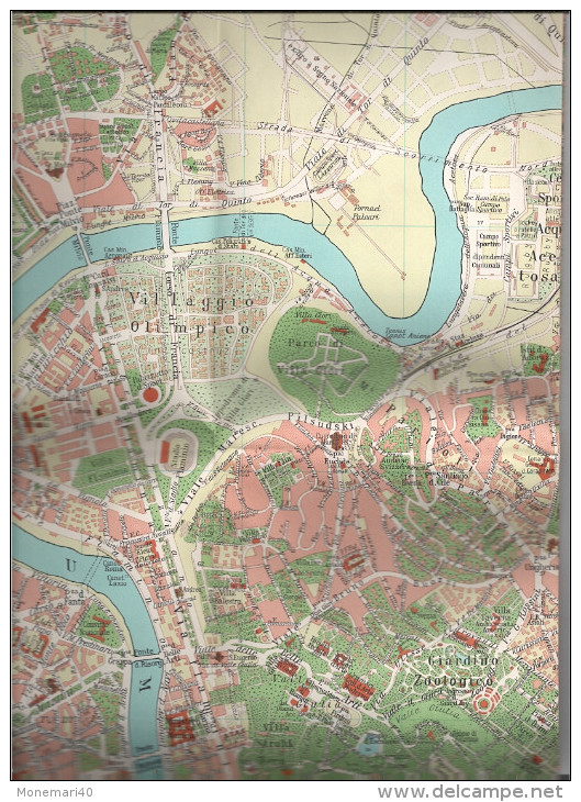 ROMA - Nouveau Plan (1961) De La Ville De Rome (Table Générale Des Rues - Lignes Des Tramways) - Autres & Non Classés