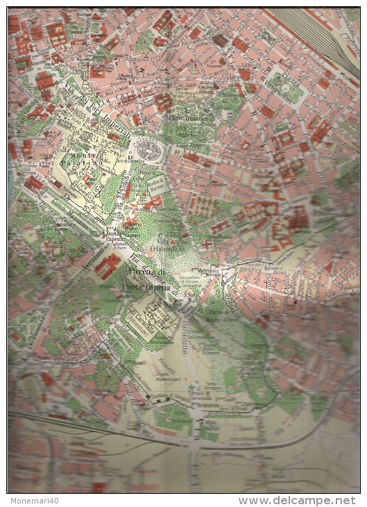 ROMA - Nouveau Plan (1961) De La Ville De Rome (Table Générale Des Rues - Lignes Des Tramways) - Autres & Non Classés