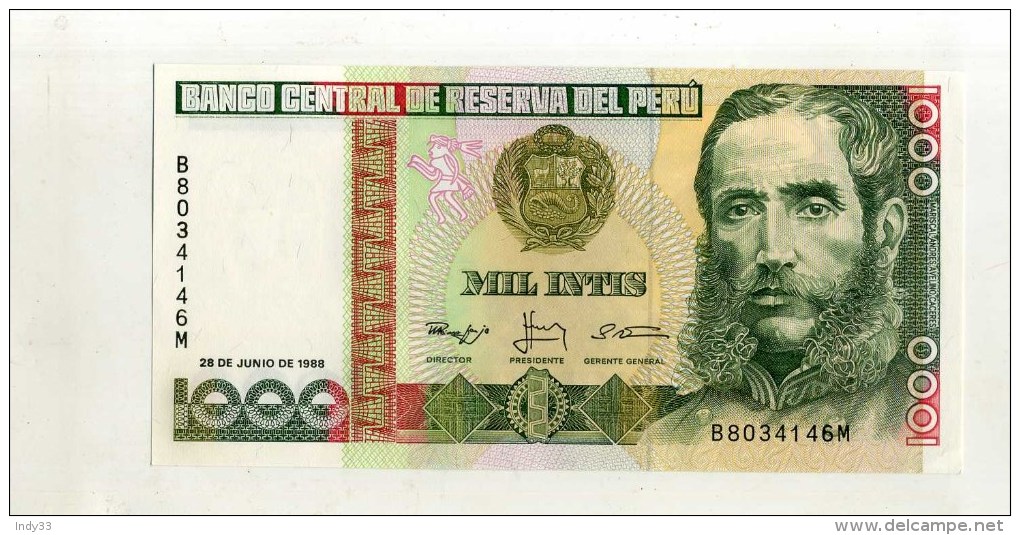 - PEROU . 1000 I. 1988 - Peru