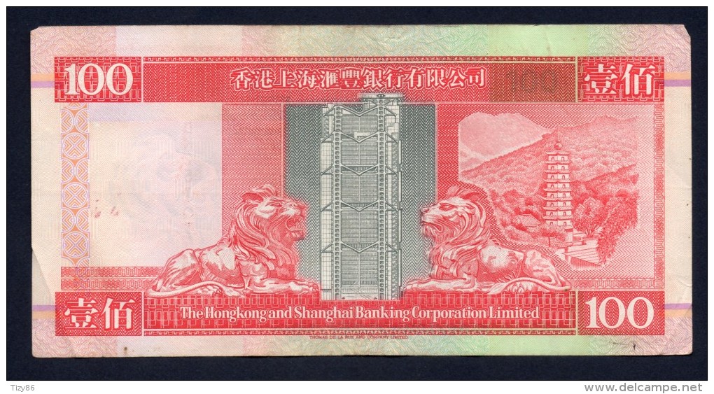 HONG KONG 100 DOLLARS 1994 -BB - Hongkong