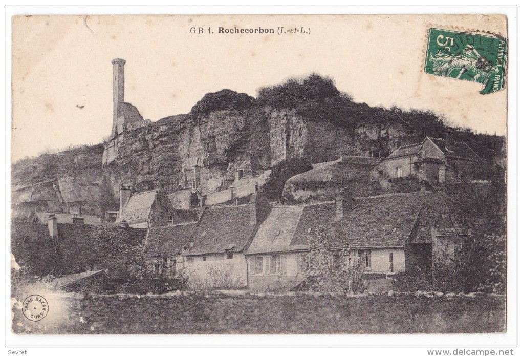 ROCHECORBON. - Les Maisons Et La Lanterne. Carte Assez Rare - Rochecorbon