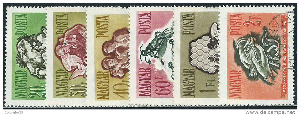 Ungheria 1958 Usato -Mi.1513/8  Yv.1237/42 - Usati