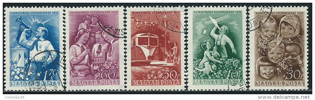 Ungheria 1951 Usato -Mi.1165/9  Yv.997/01 - Usati