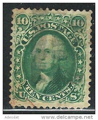 USA 1861 SCOTT 68 USED CAT VALUE US $ 62.50 - Used Stamps