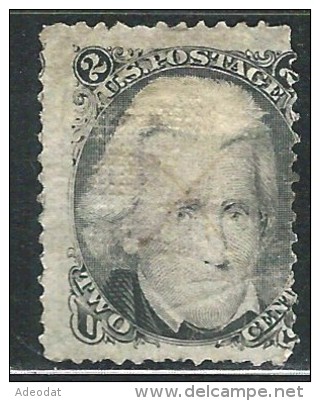 USA 1863 SCOTT 93 USED CAT VALUE US $ 60.00 - Gebruikt