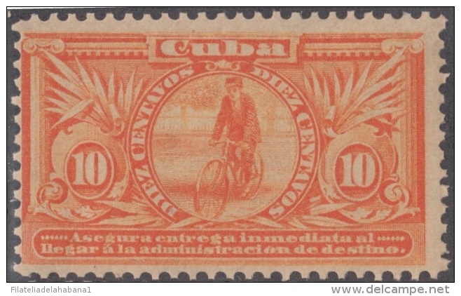 1902-56 CUBA REPUBLICA. 1902. Ed.175. BICICLETA BICYCLE SPECIAL DELIVERY MNH - Neufs