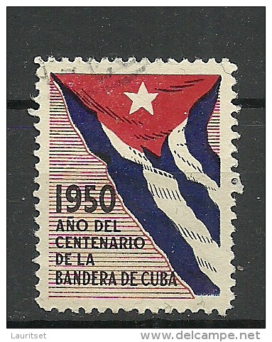 KUBA 1950 Charity Propaganda Anniversary Of Bandera De Cuba O - Beneficiencia (Sellos De)