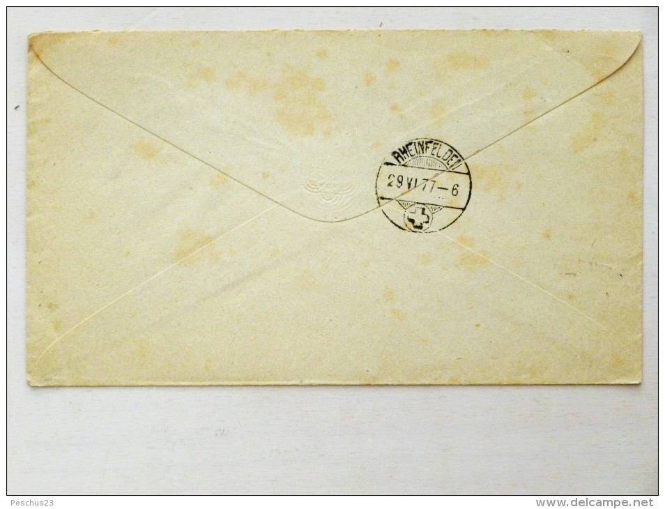 SUISSE / SCHWEIZ / SVIZZERA / SWITZERLAND // 1877, Entier Postal - Ganzsachen Brief + Zusatzfrank. 5Rp. Sitz. Helvetia - Lettres & Documents