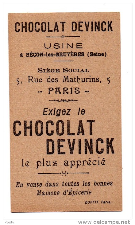 CHROMOS - CHOCOLAT - DEVINCK - NORMANDIE - SEINE-INFERIEURE - - Sonstige & Ohne Zuordnung