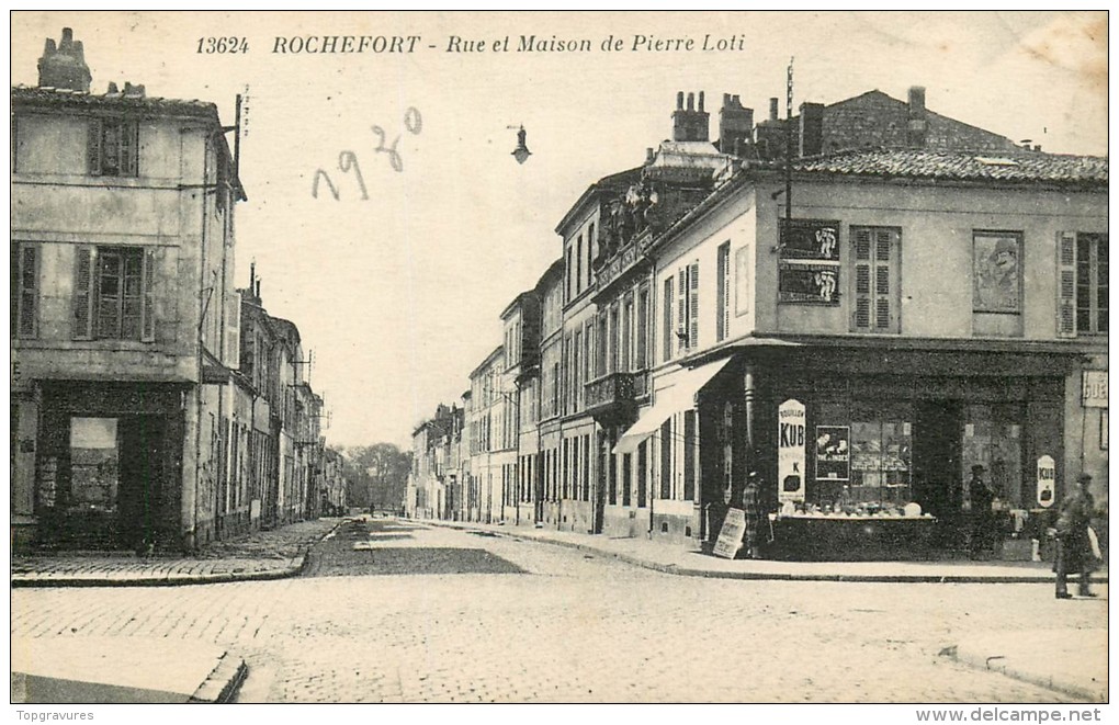 17 ROCHEFORT SUR MER Rue Et Maison Pierre Loti - Rochefort