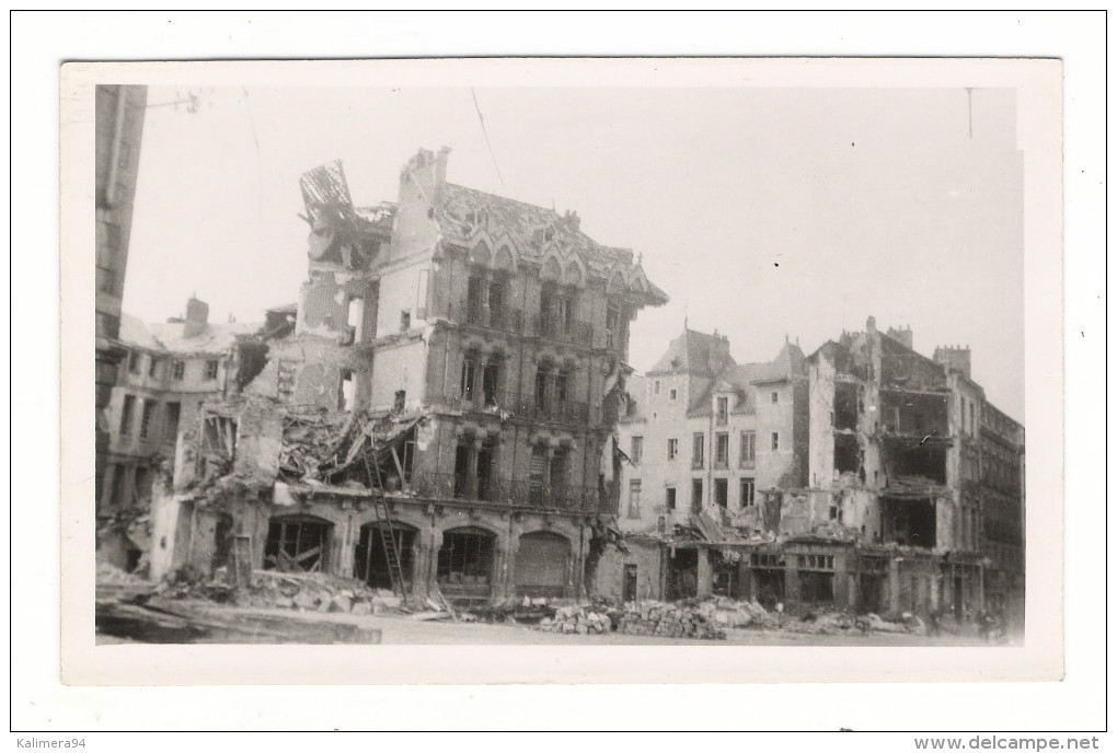 BOMBARDEMENTS DE NANTES  ( Septembre 1943 ) /  RUE  THIERS  ( Quartier Hôtel De Ville ) /  Cliché N° 16 - Nantes