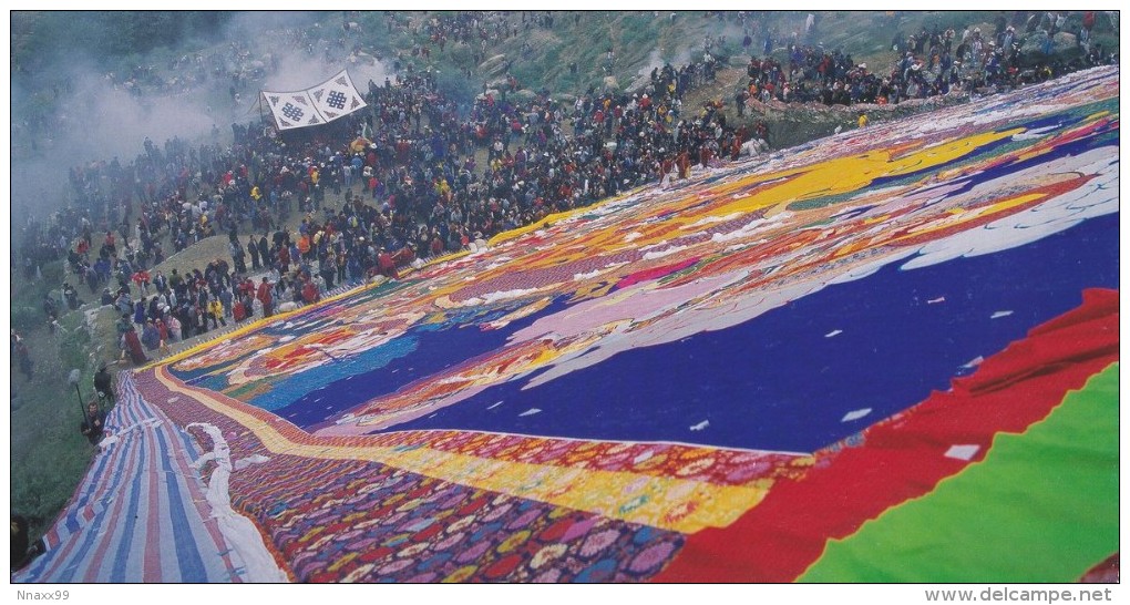 China - Giant Buddhas On Show At Shoton Festival, Drepung Monastery, Doilungdêqên County Of Lhasa, Tibet - Tibet