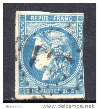 5/ France  : N° 46 B Bordeaux Oblitéré  , Cote : 25,00 € , Disperse Belle Collection ! - 1870 Bordeaux Printing