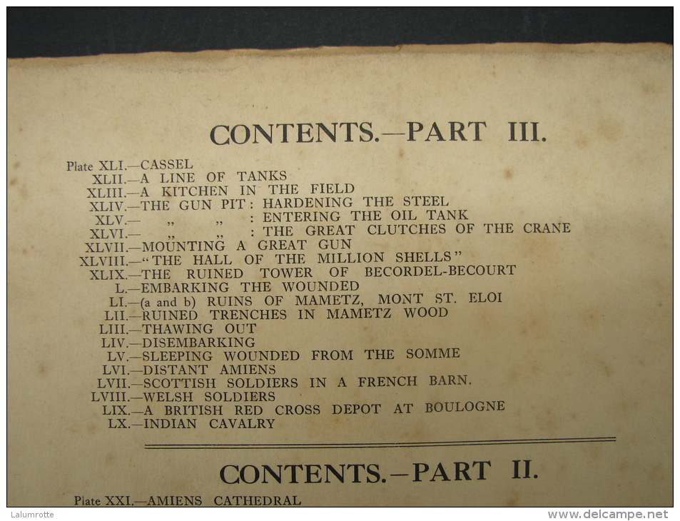 Liv. 165. The Western Front By Muirhead Bone. Part III, March 1917 - Oorlog 1914-18