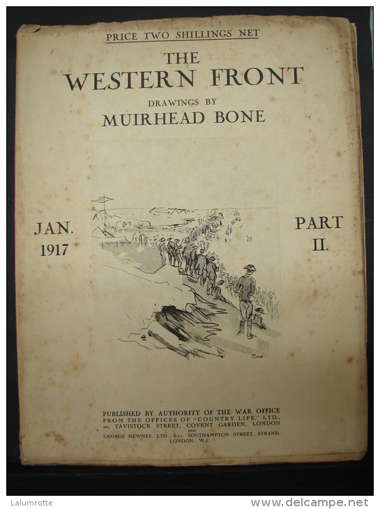 Liv. 168. The Western Front By Muirhead Bone. Part II, Jan 1917 - Guerre 1914-18