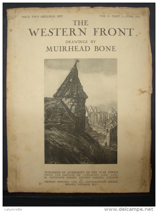 Liv. 170. The Western Front By Muirhead Bone. Vol 2. Part I, June 1917 - Oorlog 1914-18