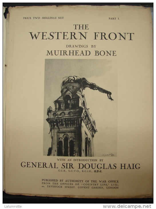 Liv. 172. The Western Front By Muirhead Bone. Part I, Dec 1916 - Guerre 1914-18