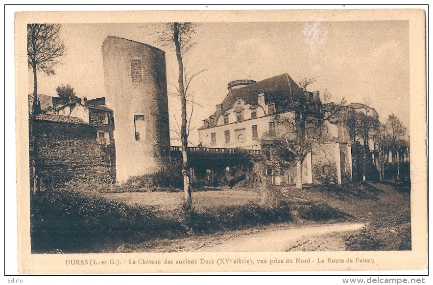 DURAS Le Château Des Anciens Ducs Vue Prise Du Nord Neuve TTB - Autres & Non Classés