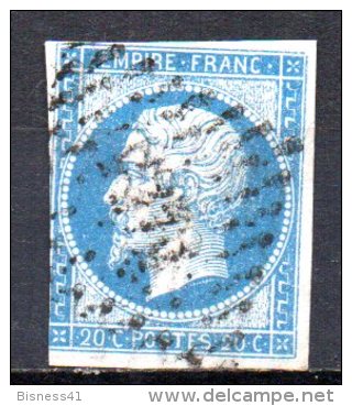5/ France : N° 14 Oblitéré  , Cote : 2,00 € , Disperse Belle Collection ! - 1853-1860 Napoléon III