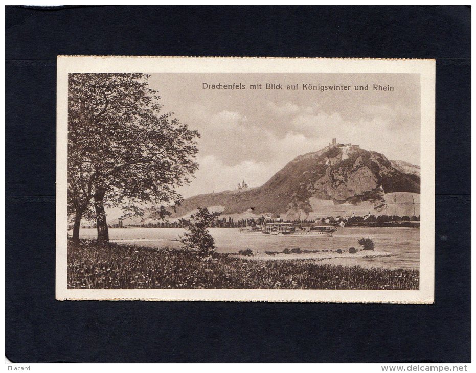 57591   Germania,  Drachenfels Mit  Blick Auf  Konigswinter Und  Rhein,   NV - Drachenfels