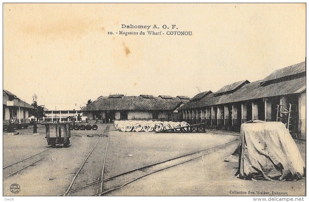 Dahomey A.O.F. - Magasins Du Wharf - Cotonou - Collection Géo Wolber - Carte Non Circulée - Dahomey