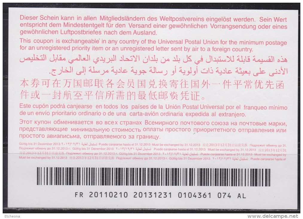 = Coupon Réponse International, Union Postale Universelle, Validité 31.12.2013 - Reply Coupons