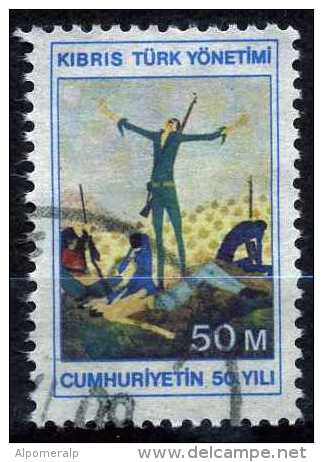Turkish Cyprus 1974 - Mi. 6 O, Battlefield | Militia Forces - Used Stamps