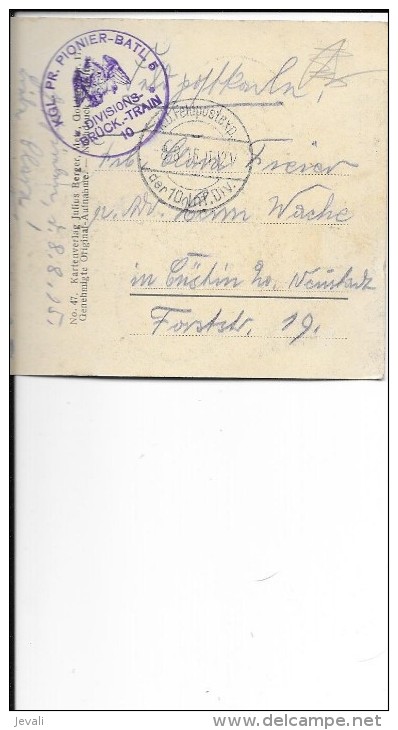 CPA  - 55 - COMBRES  ( Feldpost Division Brück - Train ) - 1915 ( Voir Cachet Sur Scan ) - Verdun